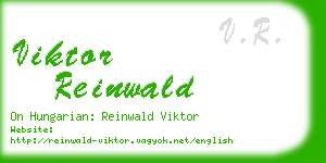 viktor reinwald business card